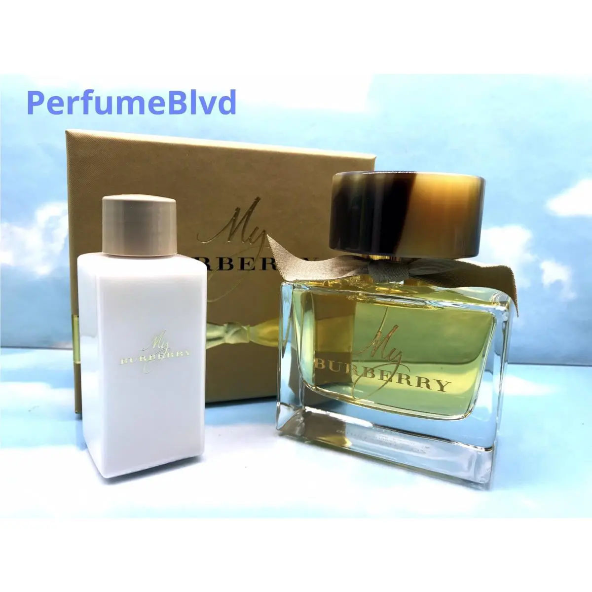 MY Burberry 2 Pcs Set 3.0 Fl.oz 90 ML Eau DE Parfum Spray /2.5 Body Lotion Women