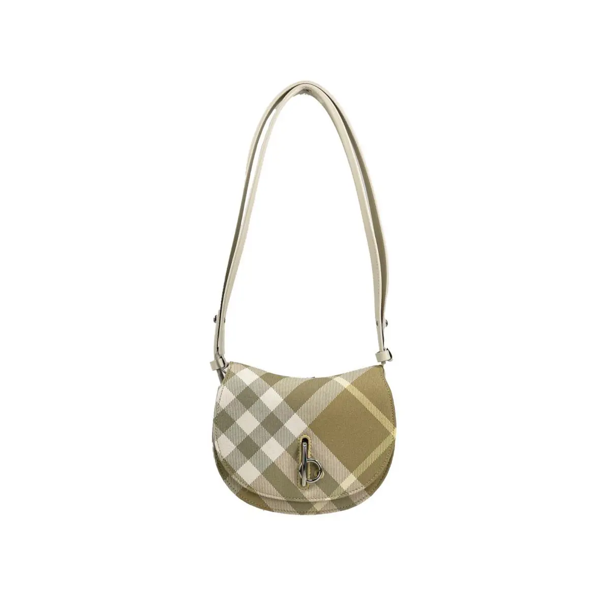 Burberry Mini Check Rocking Horse Crossbody Bag Purse