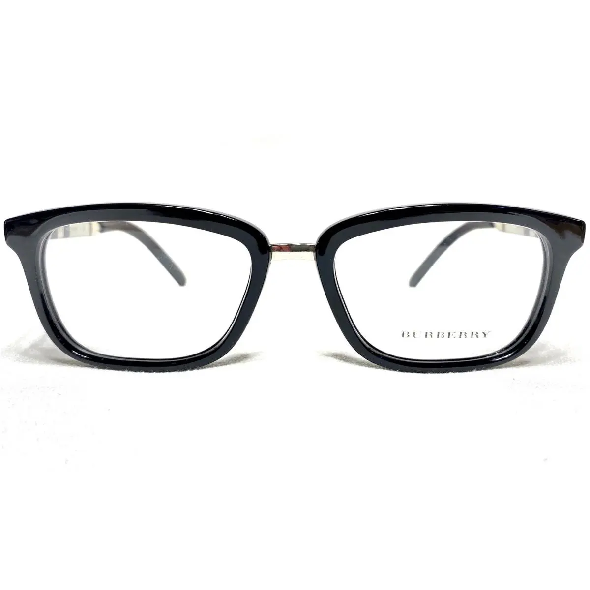 Burberry B2160-Q 3428 Mens Black/silver Rectangle Eyeglasses Frames 52/18