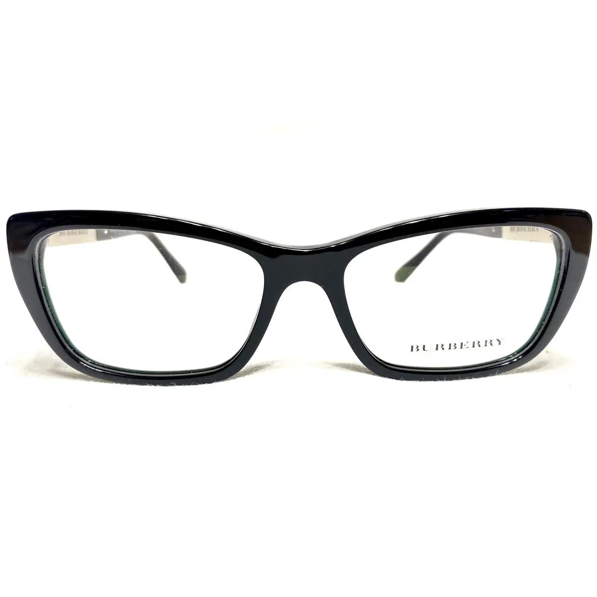 Burberry B2236 3001 Womens Black Cats Eye Designer Eyeglasses Frames 52/16