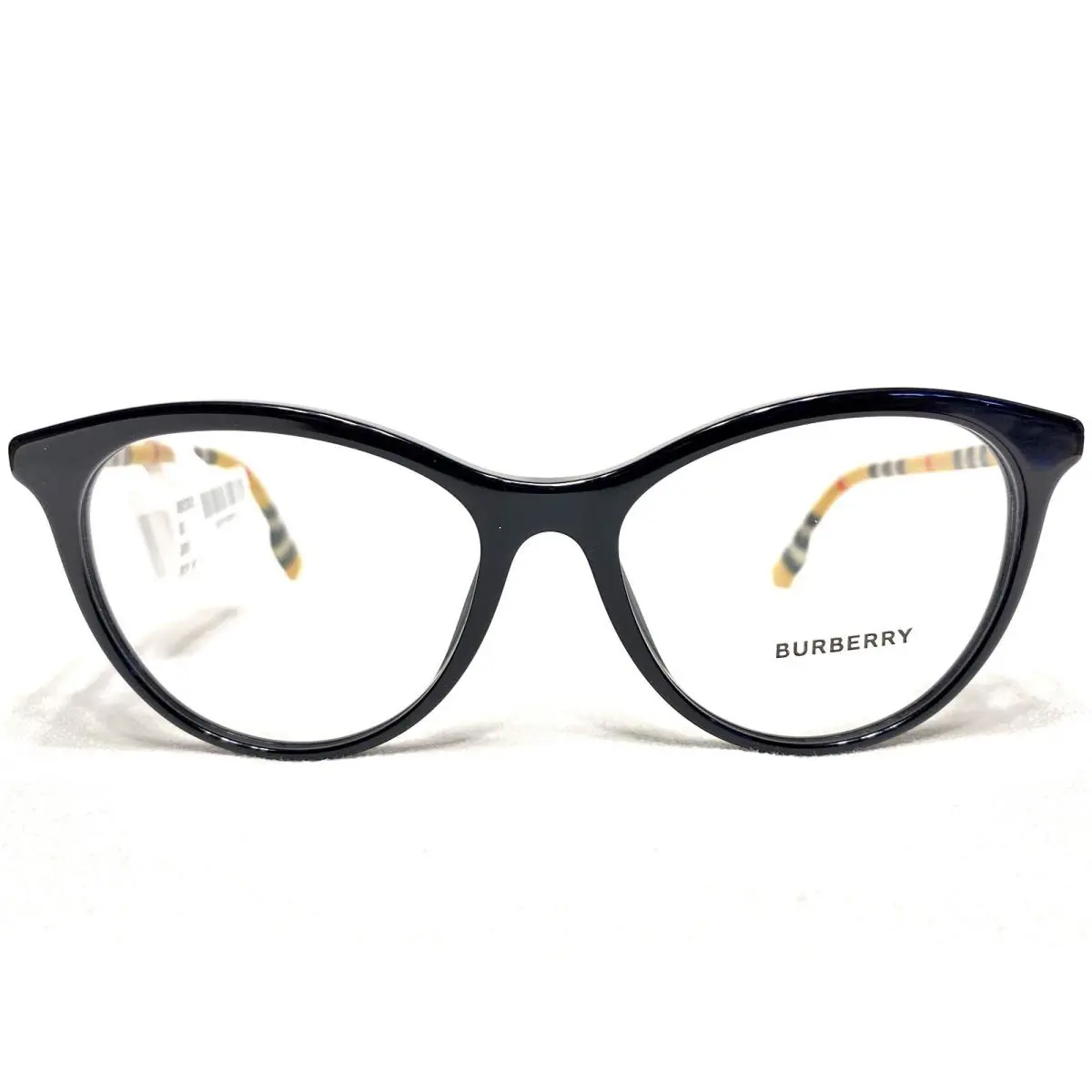 Burberry BE2325 3853 Womens Black Oval Designer Eyeglasses Frames 53/16 140