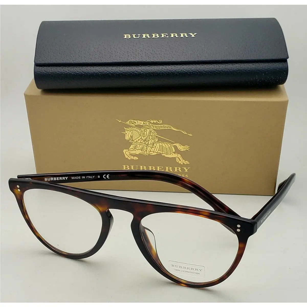 Unique Burberry Rx-able Eyeglasses B 4281-F 3002/1W 54-21 Tortoise Frames