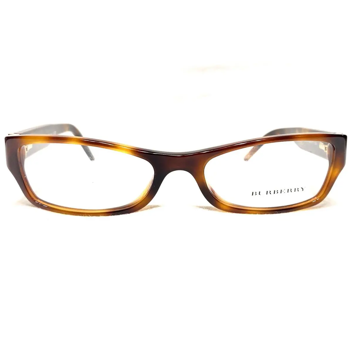 Burberry BE2094 3316 Womens Light Havana Rectangle Eyeglasses Frames 52/17