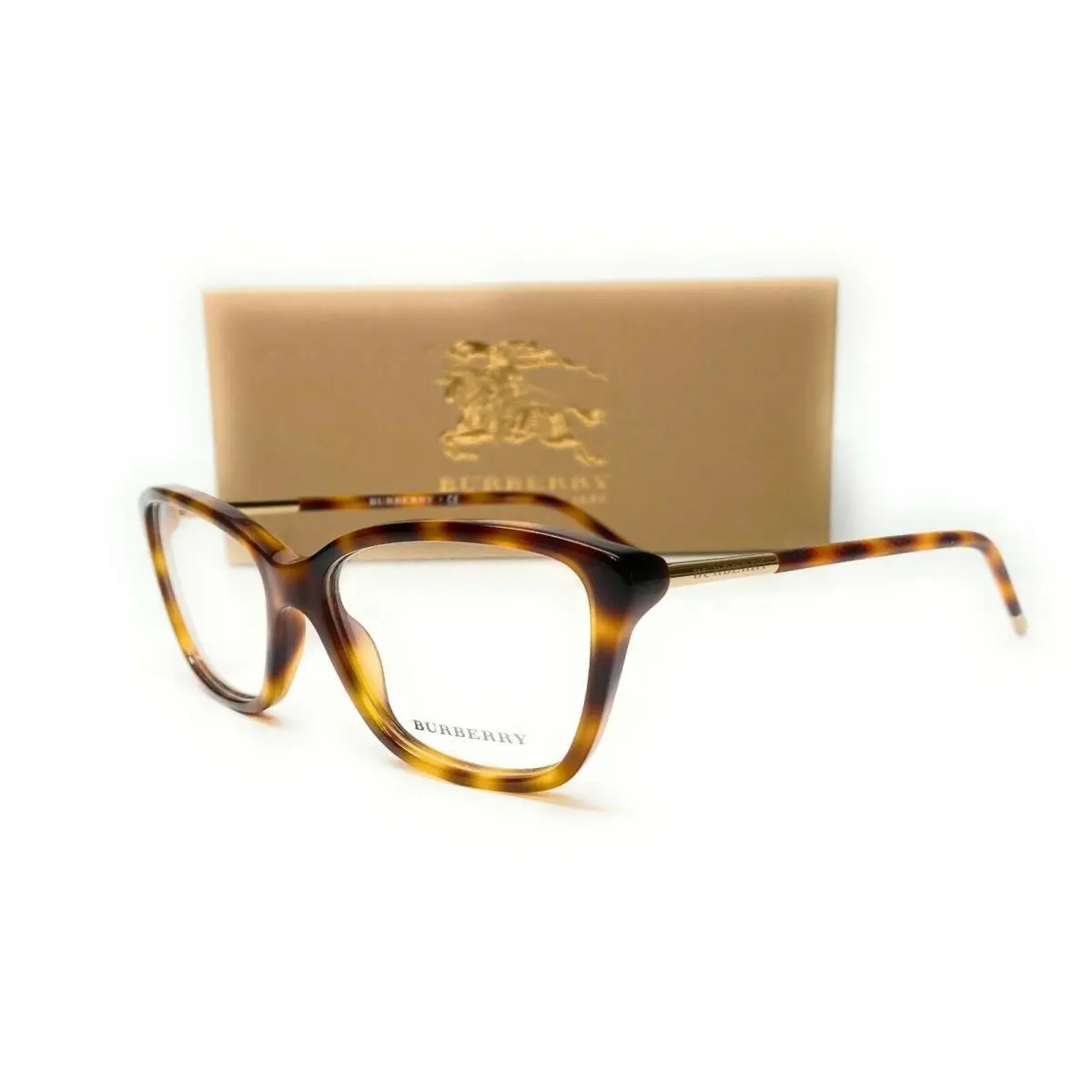 Burberry BE2170 3316 Havana Demo Lens Women Cat Eye Eyeglasses 52mm