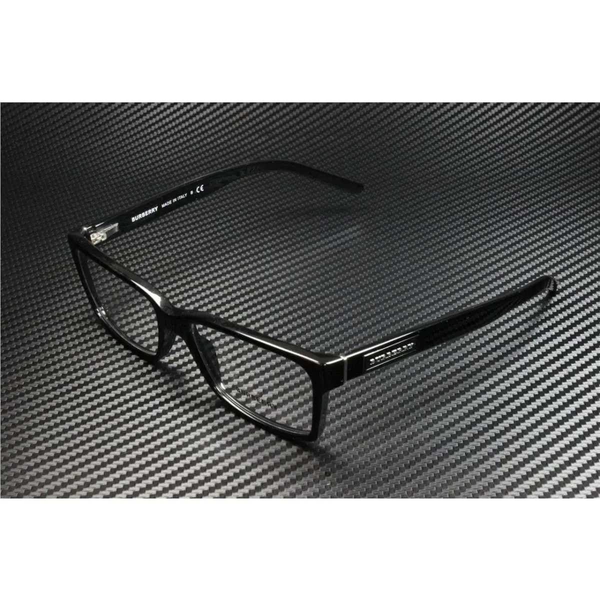 Burberry BE2108 3001 Black Rectangle Men`s Eyeglasses 54 mm