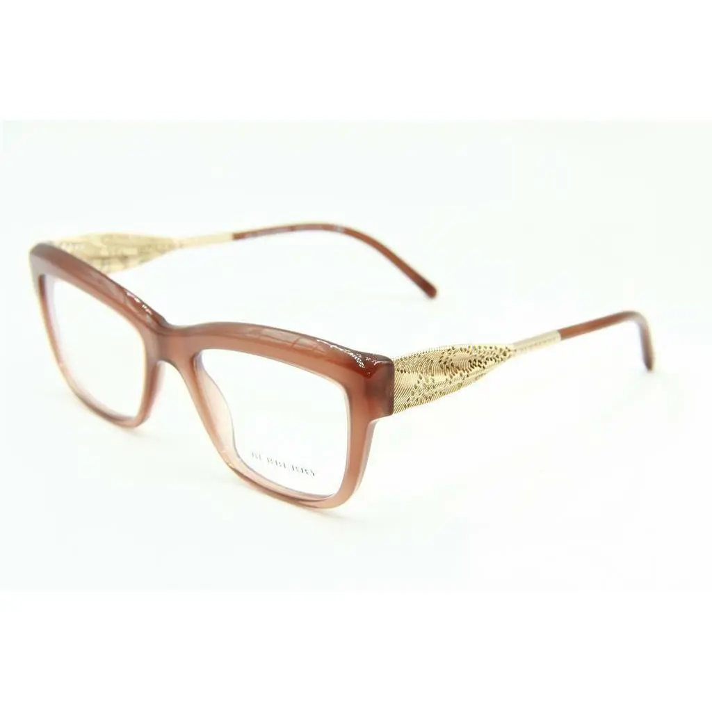 Burberry B 2211-F 3173 Brown Gold Ribbon Eyeglasses 53mm with Case