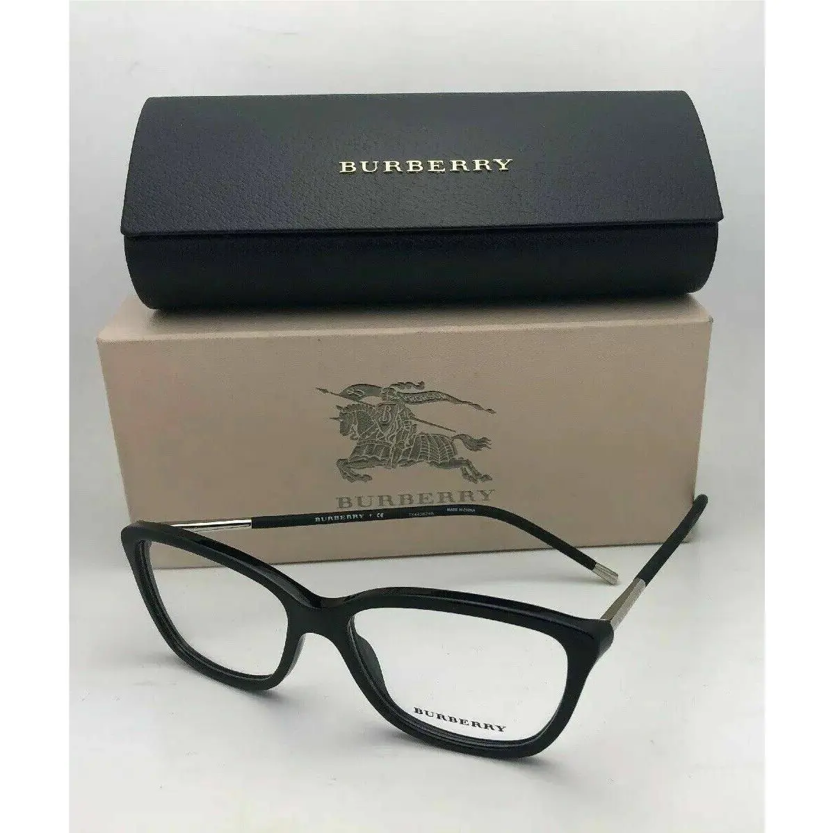 Burberry Eyeglasses B 2170 3001 52-15 140 Black-matte Black w/ Spring Hinges