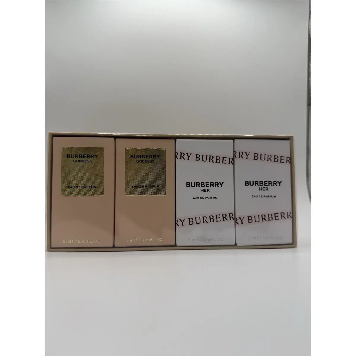 Burberry Her Goddess by Burbbery Edpmini Set For Women 0.16oz Box
