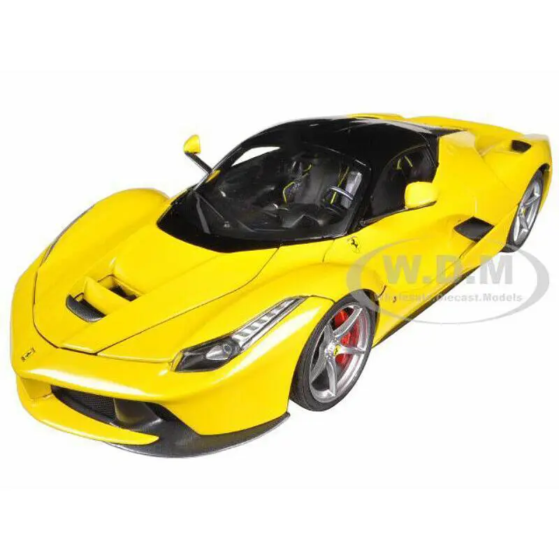 Ferrari Laferrari F70 Hybrid Yellow 1/18 Diecast Model Car BY Hot Wheels BCT81