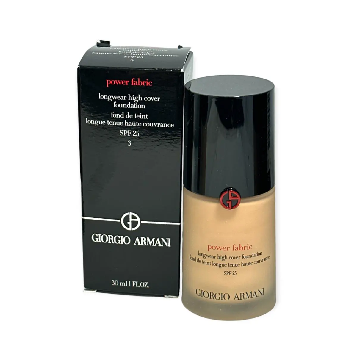 Power Fabric Longwear High Cover Foundation Spf 25 1oz. You Pick 3 by Giorgio Armani