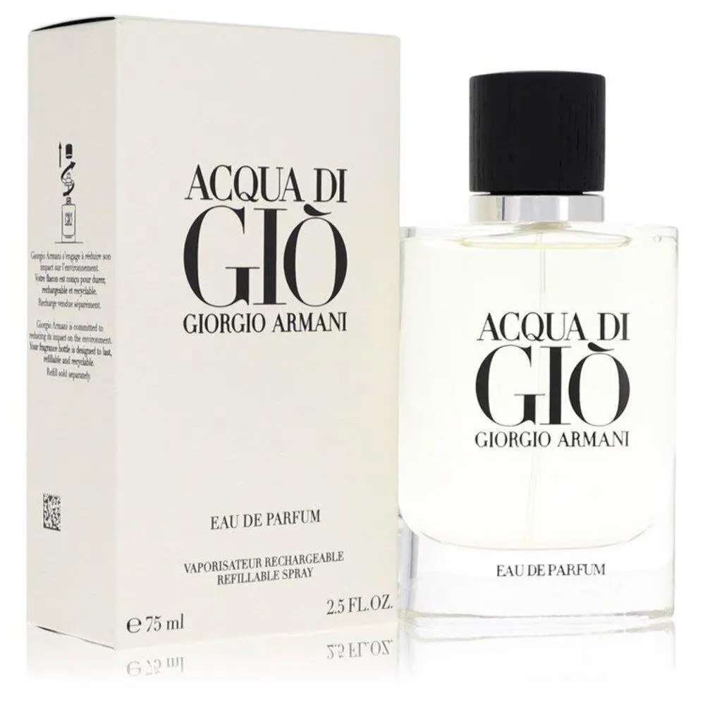 Acqua Di Gio By Giorgio Armani Eau De Parfum Refillable Spray 2.5 Oz Men