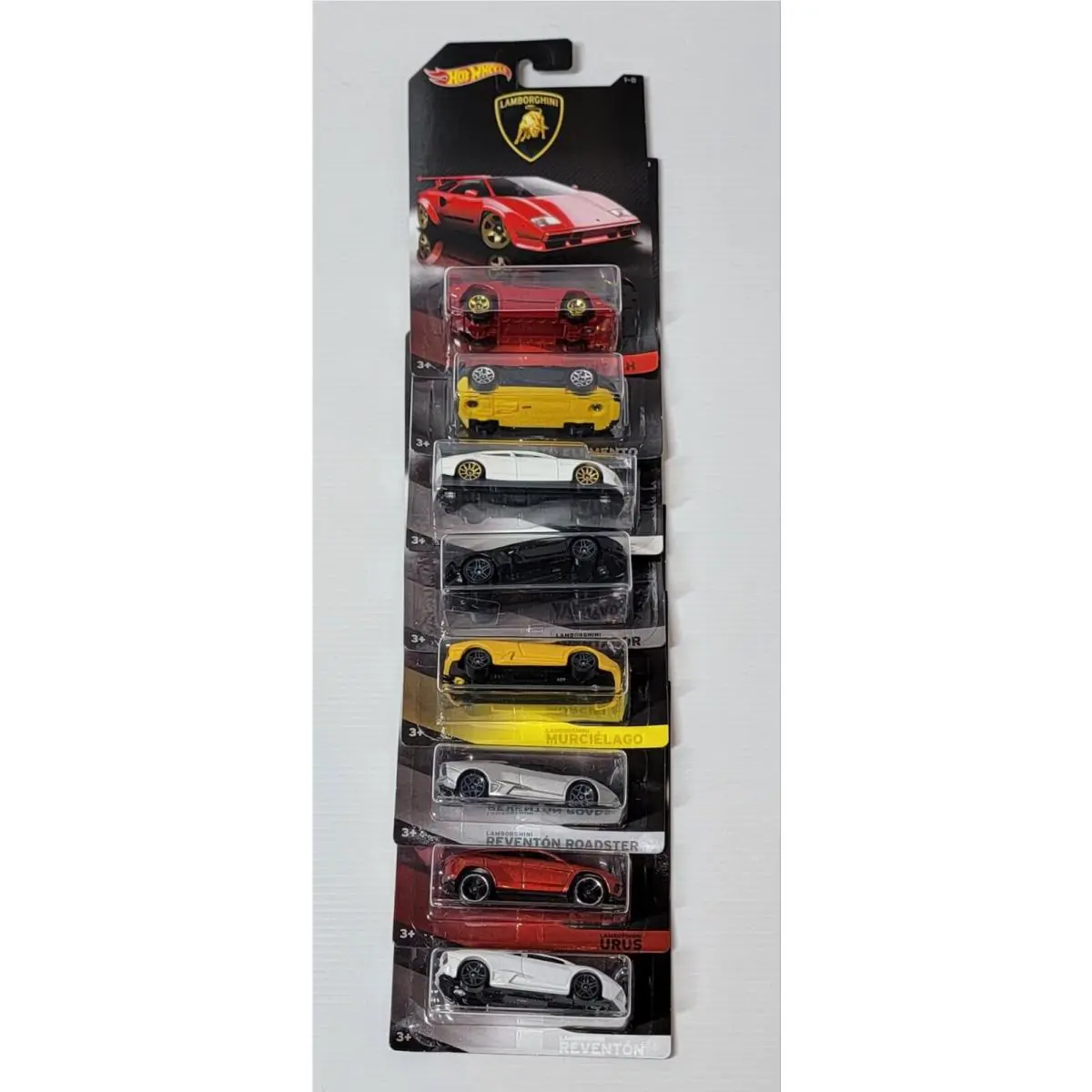 Hot Wheels Lamborghini 8 Diecast 1:64 Car Set - 2016 Walmart Exclusive