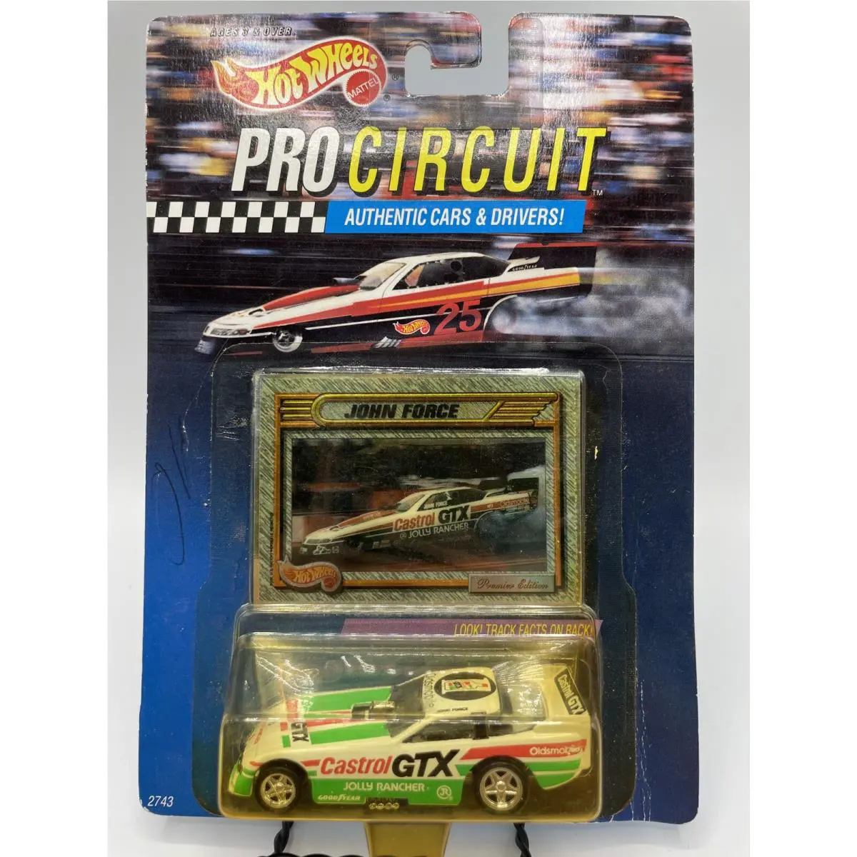 1992 Hot Wheels Pro Circuit John Force Castrol Gtx Funny Car - Autographed