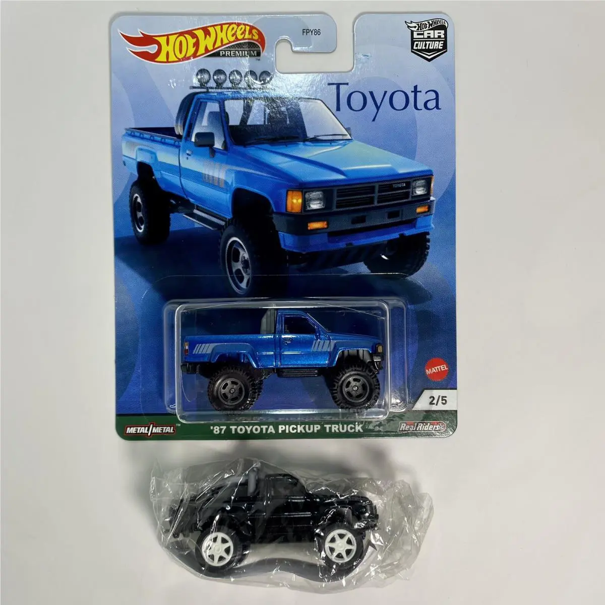 Hot Wheels 2021 Car Culture 87 Toyota Pickup Truck Black Guisval Toyota Hilux
