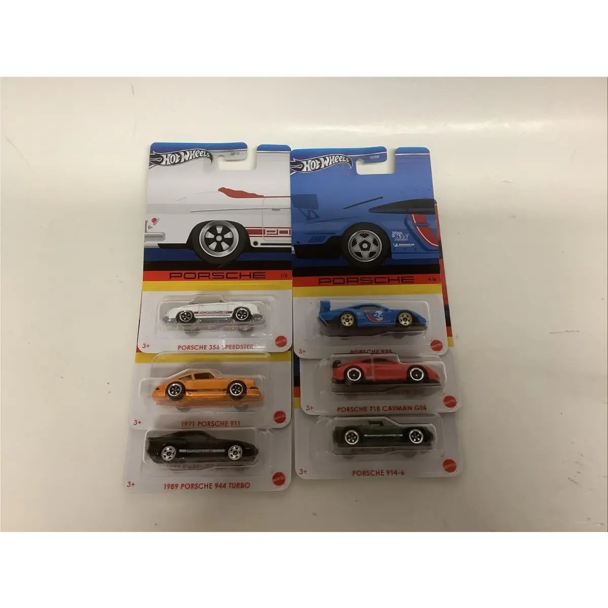 Hot Wheels Porsche Complete Set Of 6 See Description In Protectors