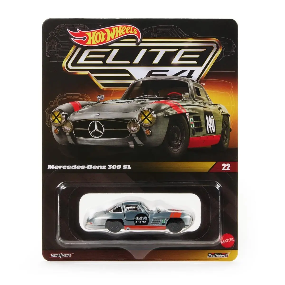 2026 Hot Wheels Elite 64 Mercedes-benz 300SL Pre Elite 64 Real Riders