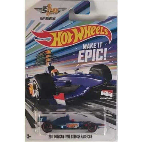 Hot Wheels 2016 - 2011 Indycar Oval Course Race Car Blue