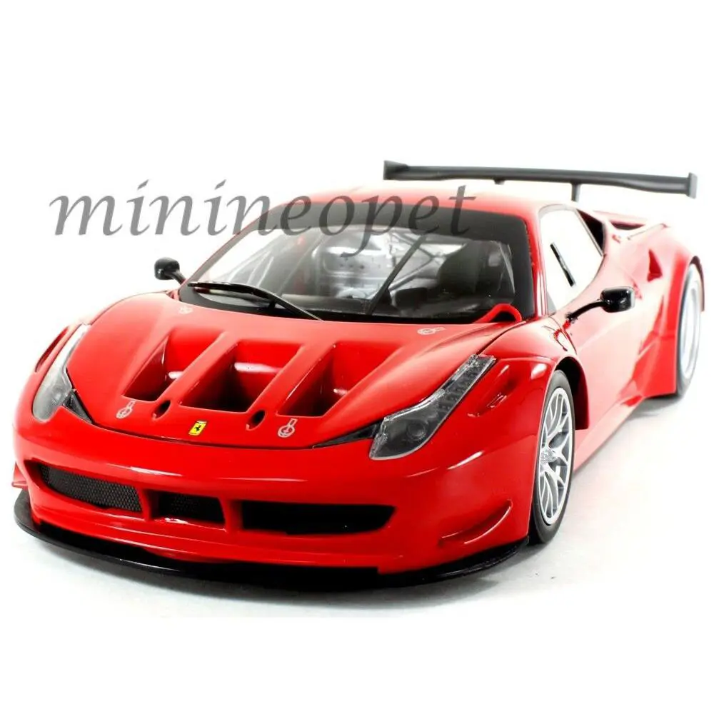 Hot Wheels BCJ77 Ferrari 458 Italia GT2 Launch Version 1/18 Rosso Corsa Red