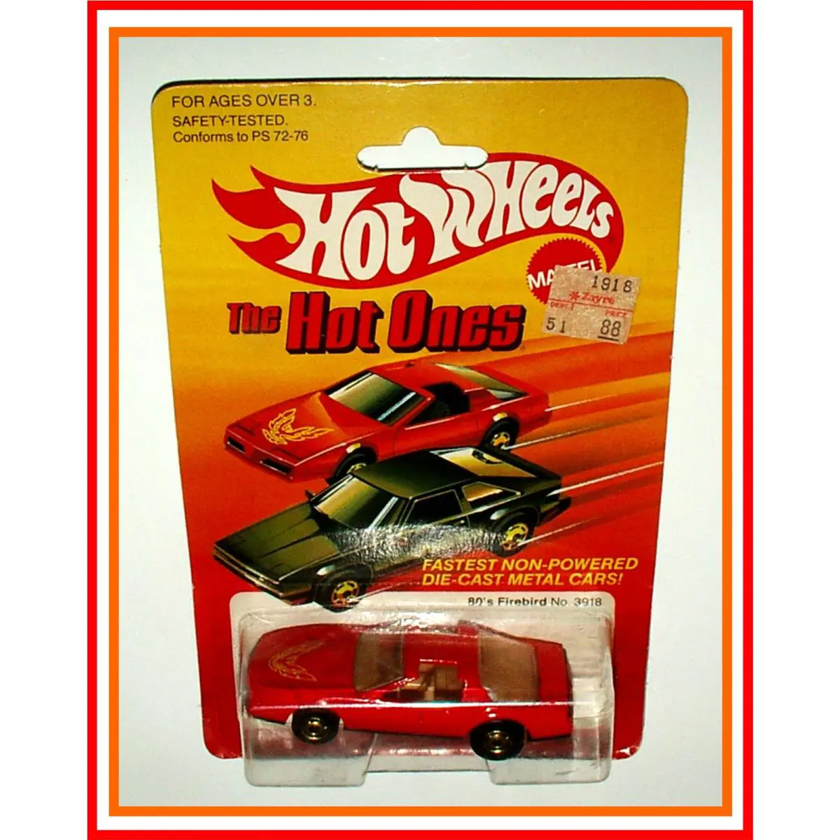 1982 Hot Wheels: Fast Ones 3918 - 80`s Firebird - Red Moc