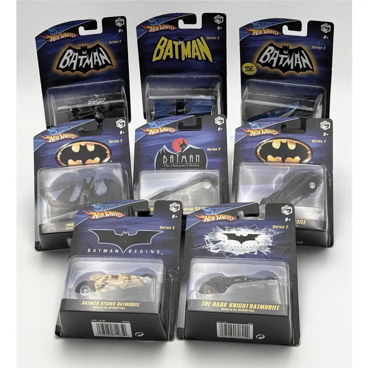 8 Hot Wheels 2009 Premium Batman DC Comics Series 2 Batmobile Batcycle Batboat