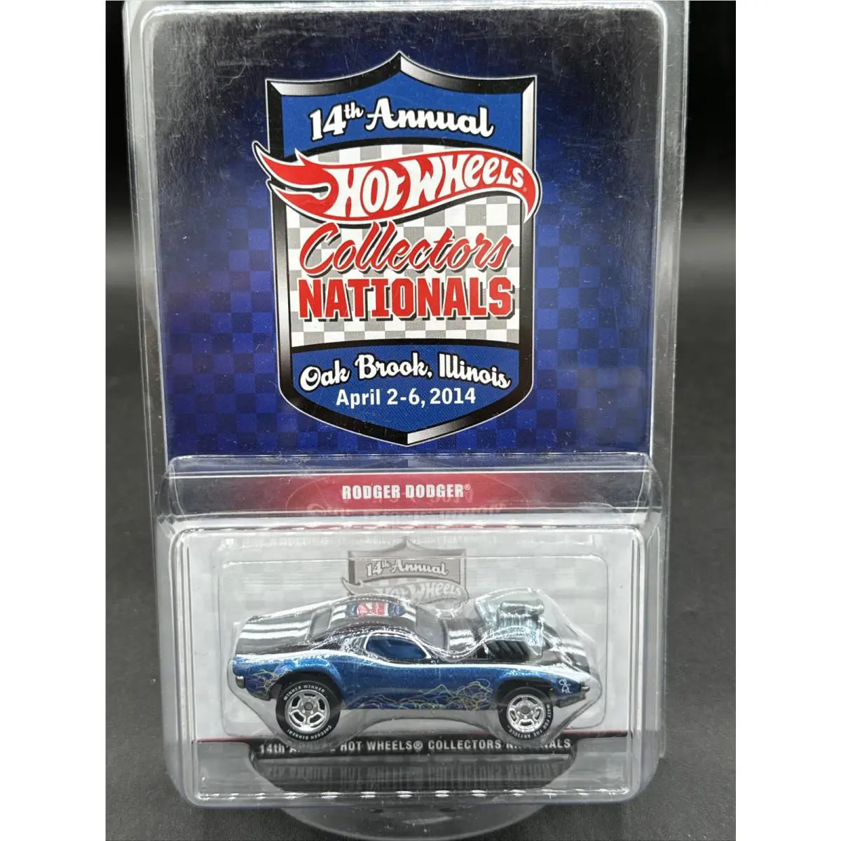 2014 Hot Wheels 14th Nationals Dinner Car Rodger Dodger Celebrating Chris Parker