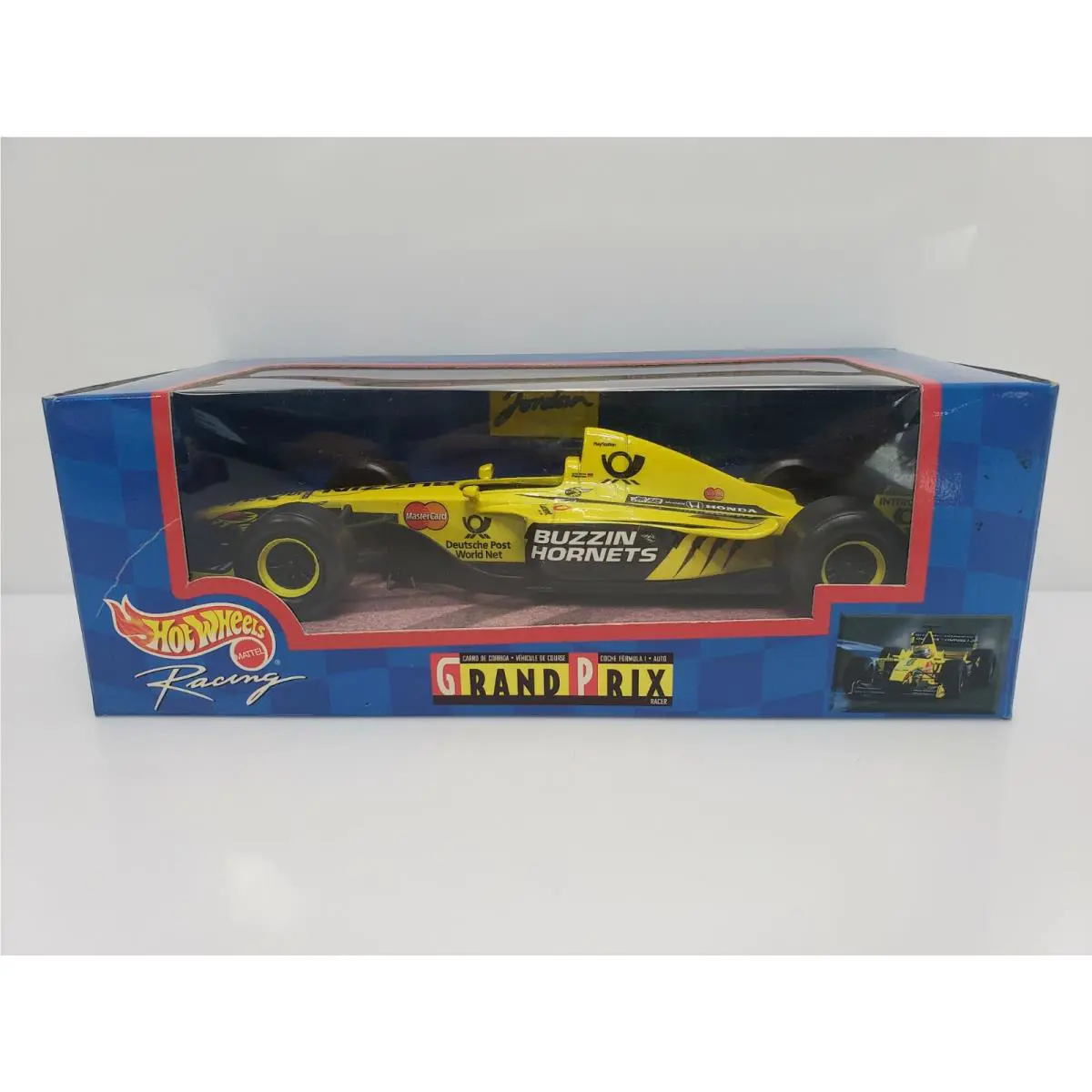 Hot Wheels Racing Mugen Honda Jordan Racing 5 F1 Car Yellow 1/24
