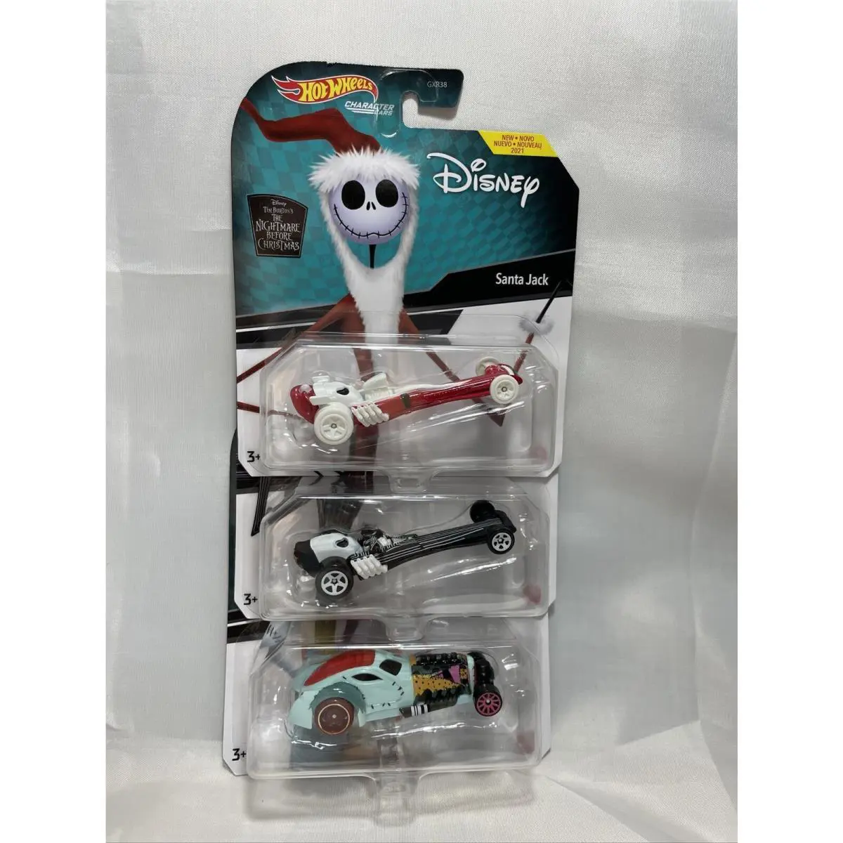 2021 Hot Wheels Character Cars Disney Nightmare Before Christmas Set OF 3
