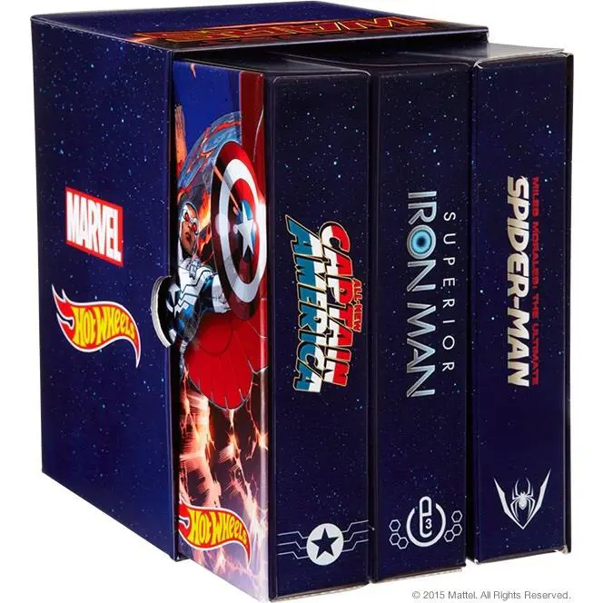 Sdcc 2015 Exclusive Hot Wheels Marvel Secret Wars 3- Pack Character Car Mib