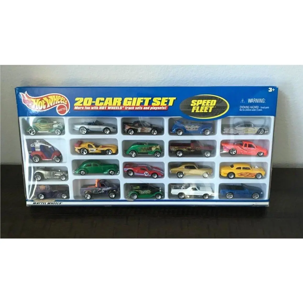 2000 Mattel Hot Wheels 20 Car Gift Pack Set Speed Fleet Collectors Choice