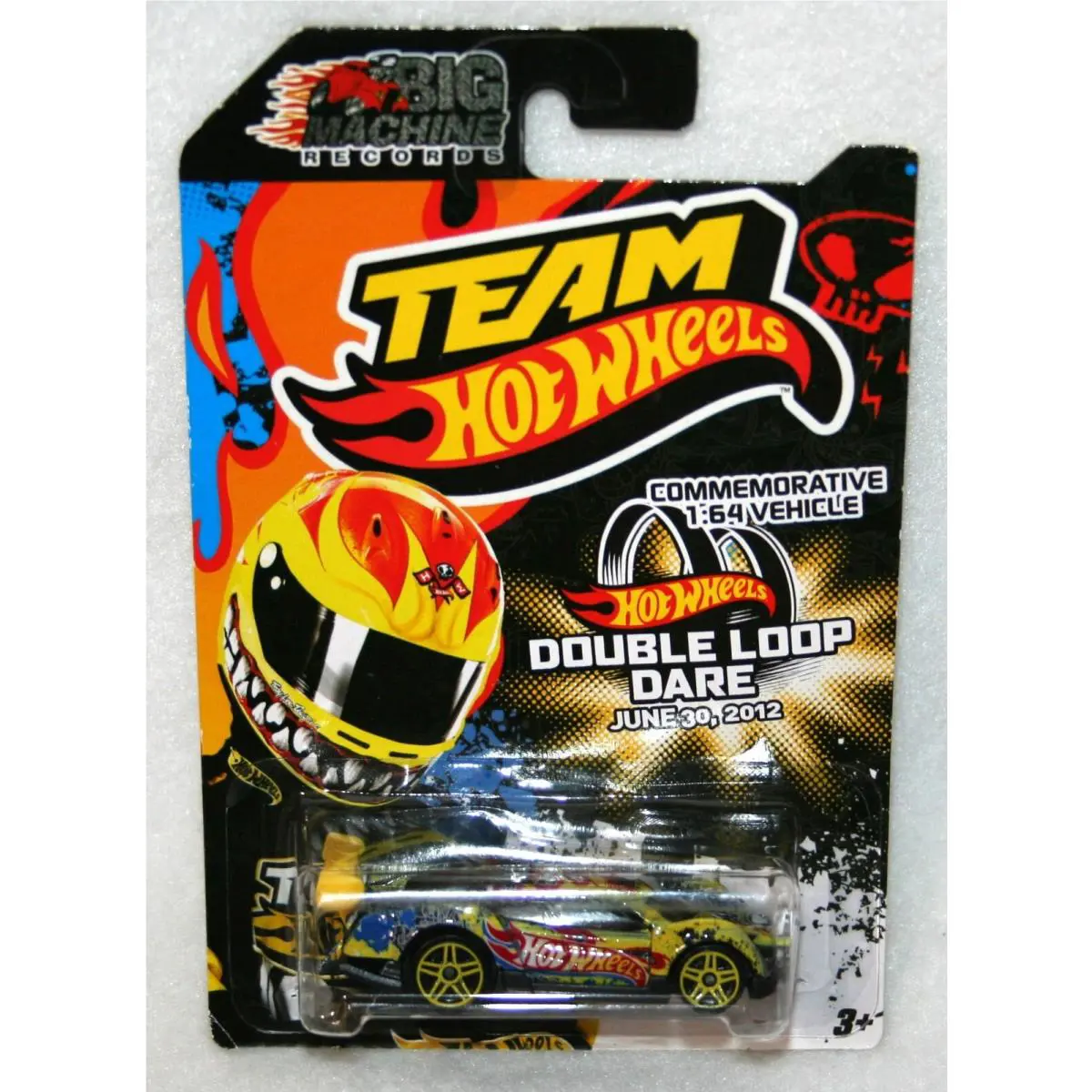 Team Hot Wheels Big Machine Records 2012 Double Loop Dare Commemorative Car Rare