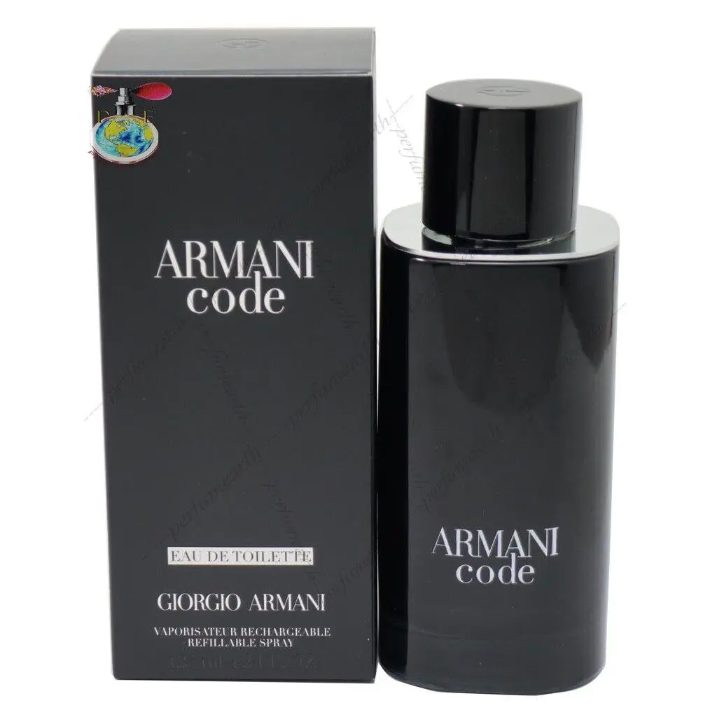 Armani Code  Men Edt 4.2 OZ 125 ML Refillable Spray by Giorgio Armani