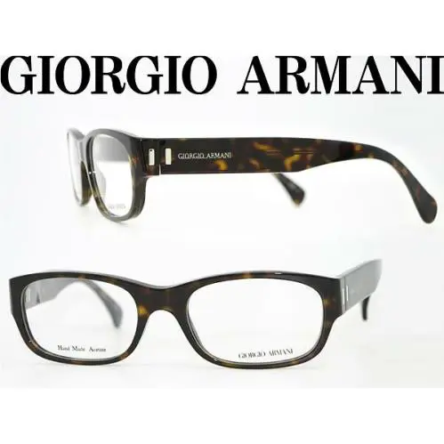 GA782 086 Havana Tortoise Plastic Eyeglasses Frame 53-19-140 Bold by Giorgio Armani