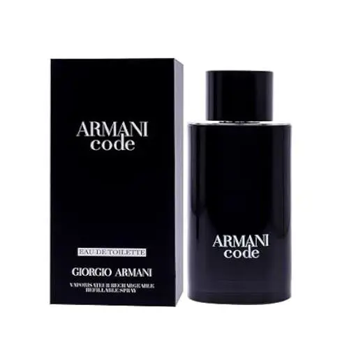 Armani Code by Giorgio Armani 2.5 oz Edt Refillable Cologne For Men