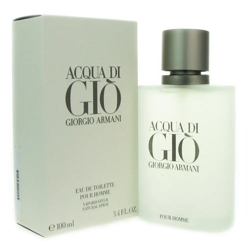 Aqua Acqua Di Gio Eau de Toilette Edt 3.3 / 3.4 by Giorgio Armani Men NO Plastic