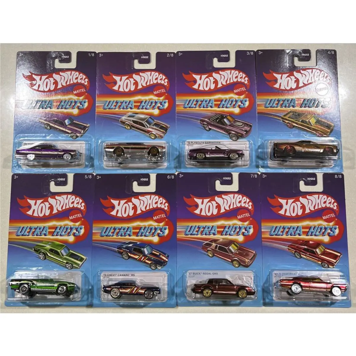 2022 Hot Wheels Ultra Hots Full Set OF 8 Vhtf