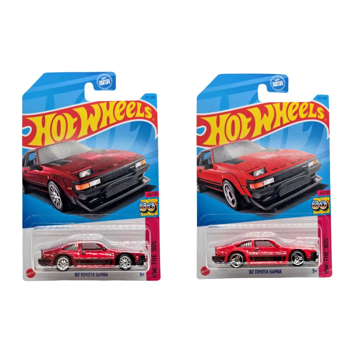 2023 Hot Wheels `82 Toyota Supra 167 Red - Super Treasure Hunt Regular