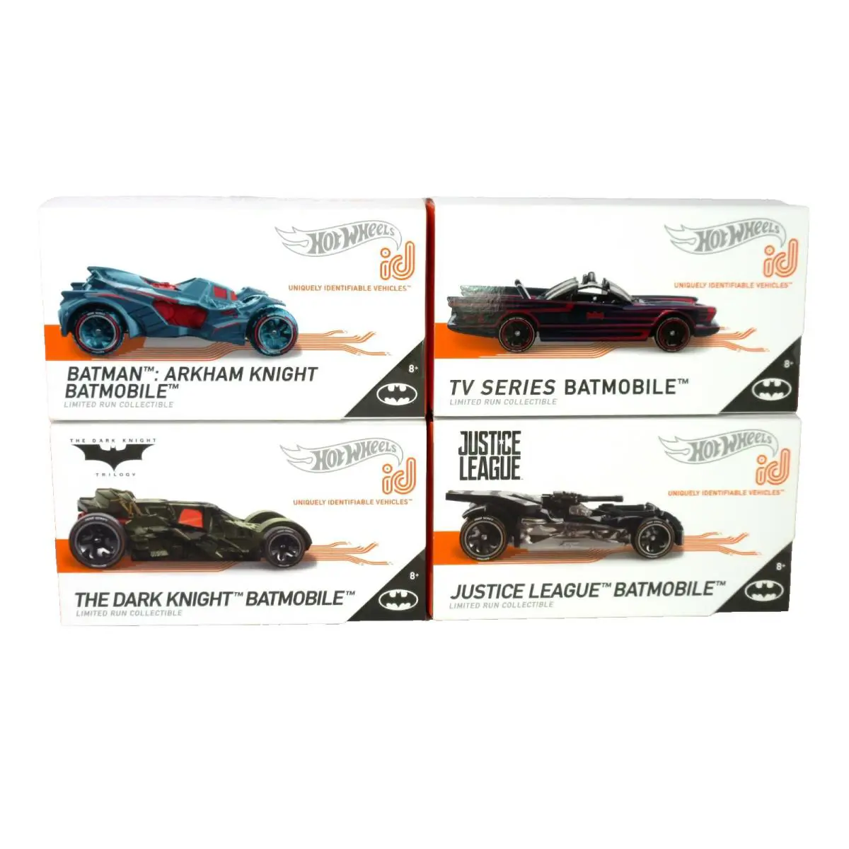 Set of 4 Batmobile Hot Wheels ID Batman Series 1 Mattel Limited Run Collectible