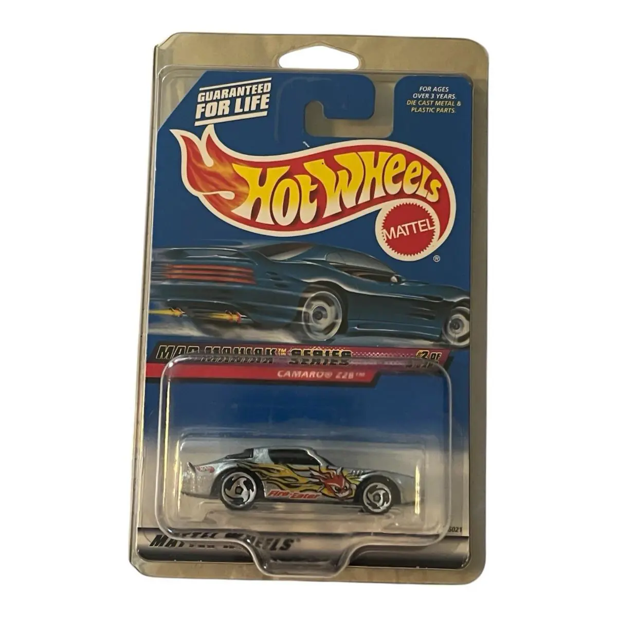 2000 Hot Wheels Variation 18 Mad Maniax Camaro Z28 Silver Sawblade Wheels Htf - Silver