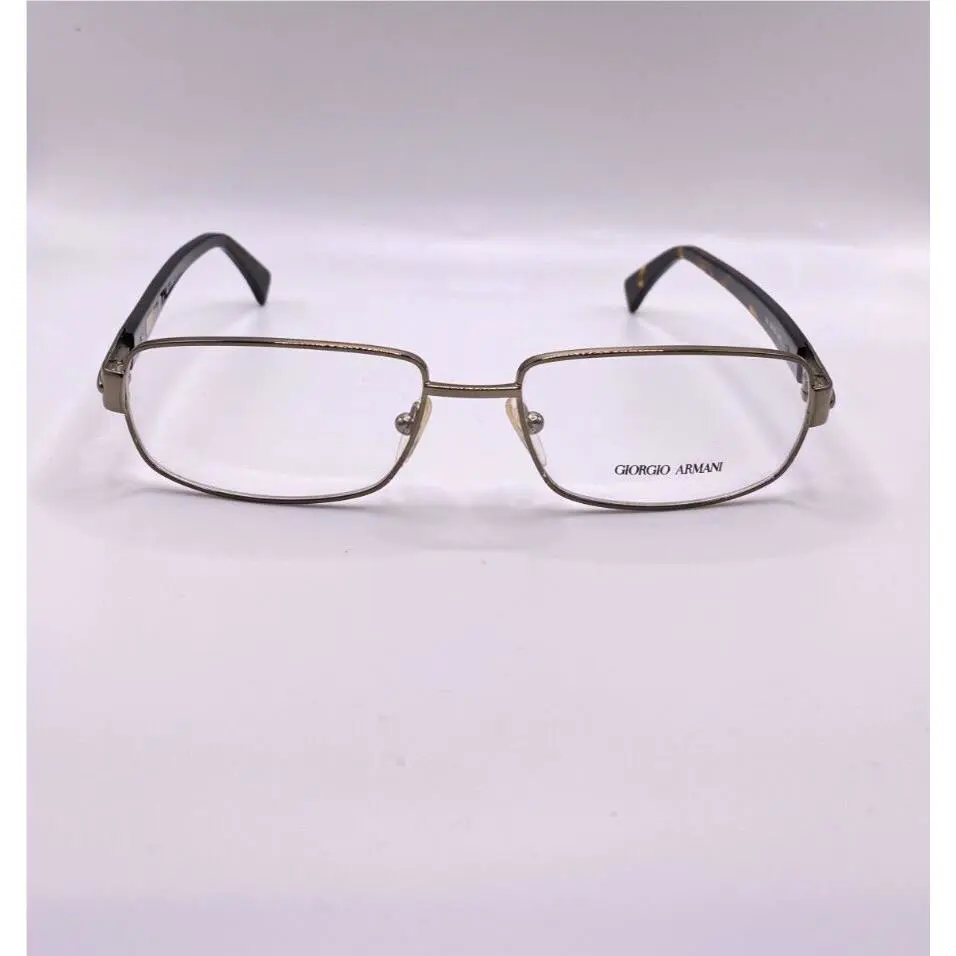 Giorgio Armani GA 714 A4O Brown Havana Metal Eyeglasses Frame 54-16-140