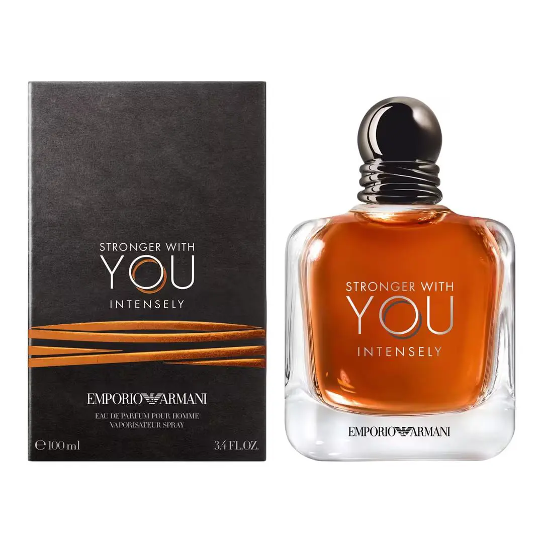 Stronger with You Intensely by Giorgio Armani 3.3oz Men Edp Spray Box