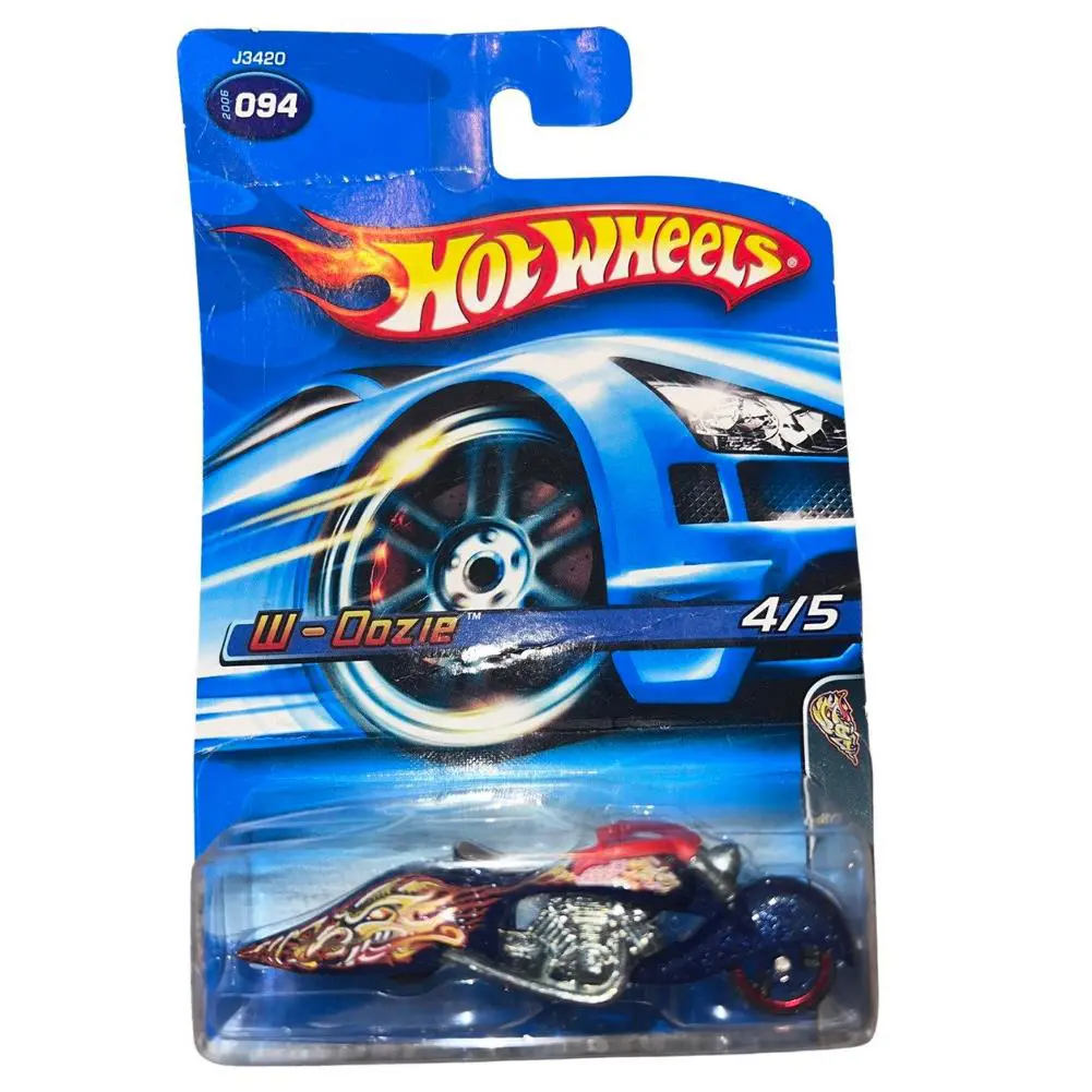 Hot Wheels W-oozie Motorcycle Bike 2008 Highway Horror Red Line Wheel - Multi