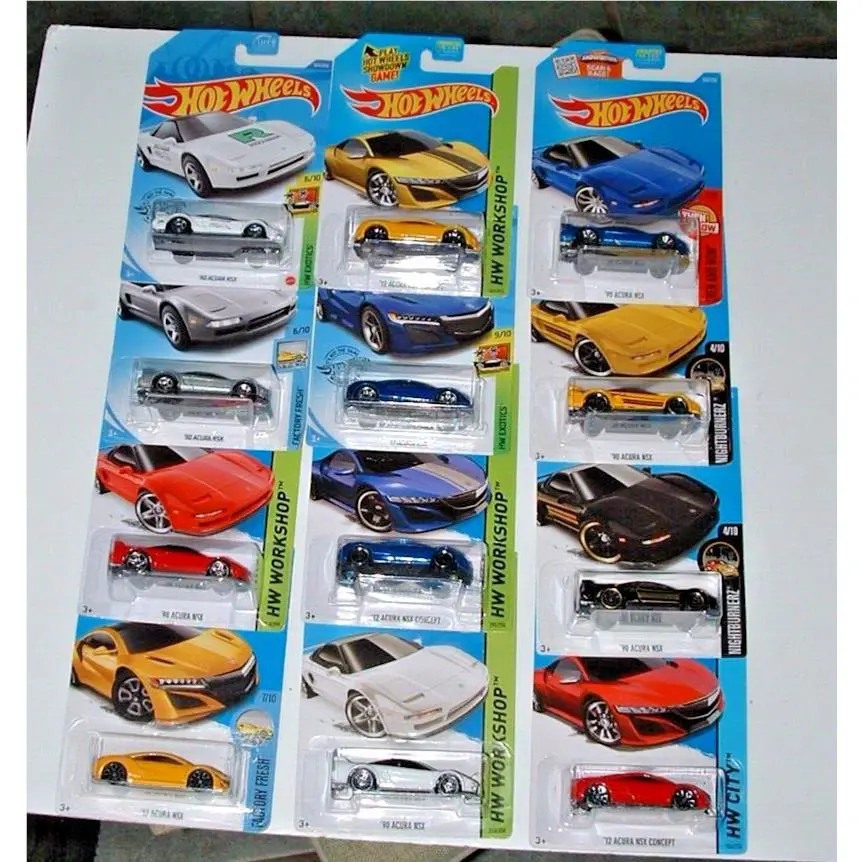 12 Mint Hot Wheels Acura Cars