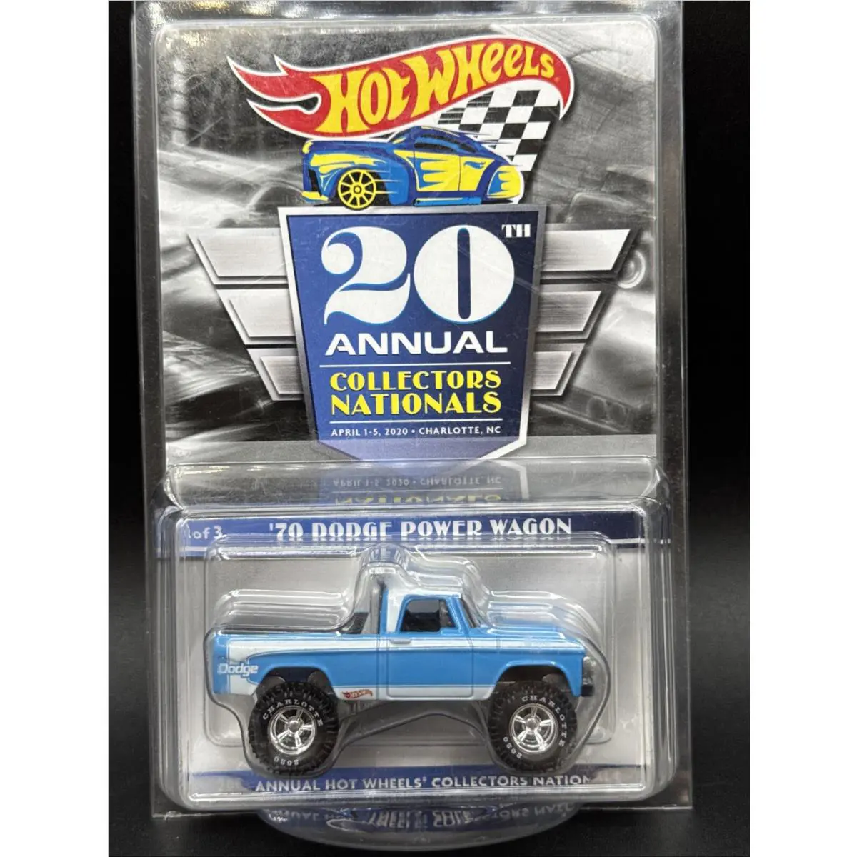 2020 Hot Wheels 20th Nationals Convention Blue 70 Dodge Power Wagon 04304/06000