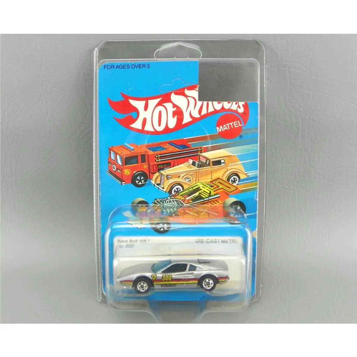 Vintage 1982 Hot Wheels 2021 Diecast Silver Race Bait 308 Ferrari Hot Ones