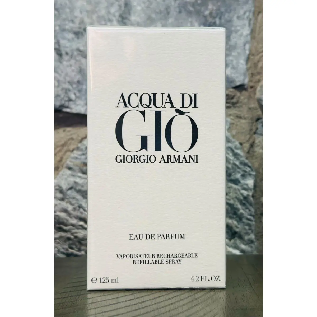 Giorgio Armani Acqua Di Gio Men`s Eau de Parfum Refillable Spray 4.2oz 125ml