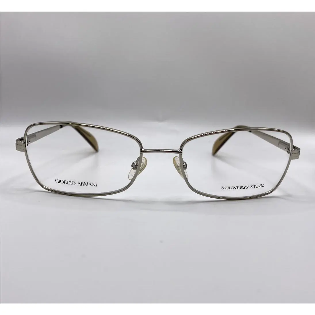 Giorgio Armani GA871 3YG Light Gold Metal Eyeglasses Frame 52-17-135 Italy