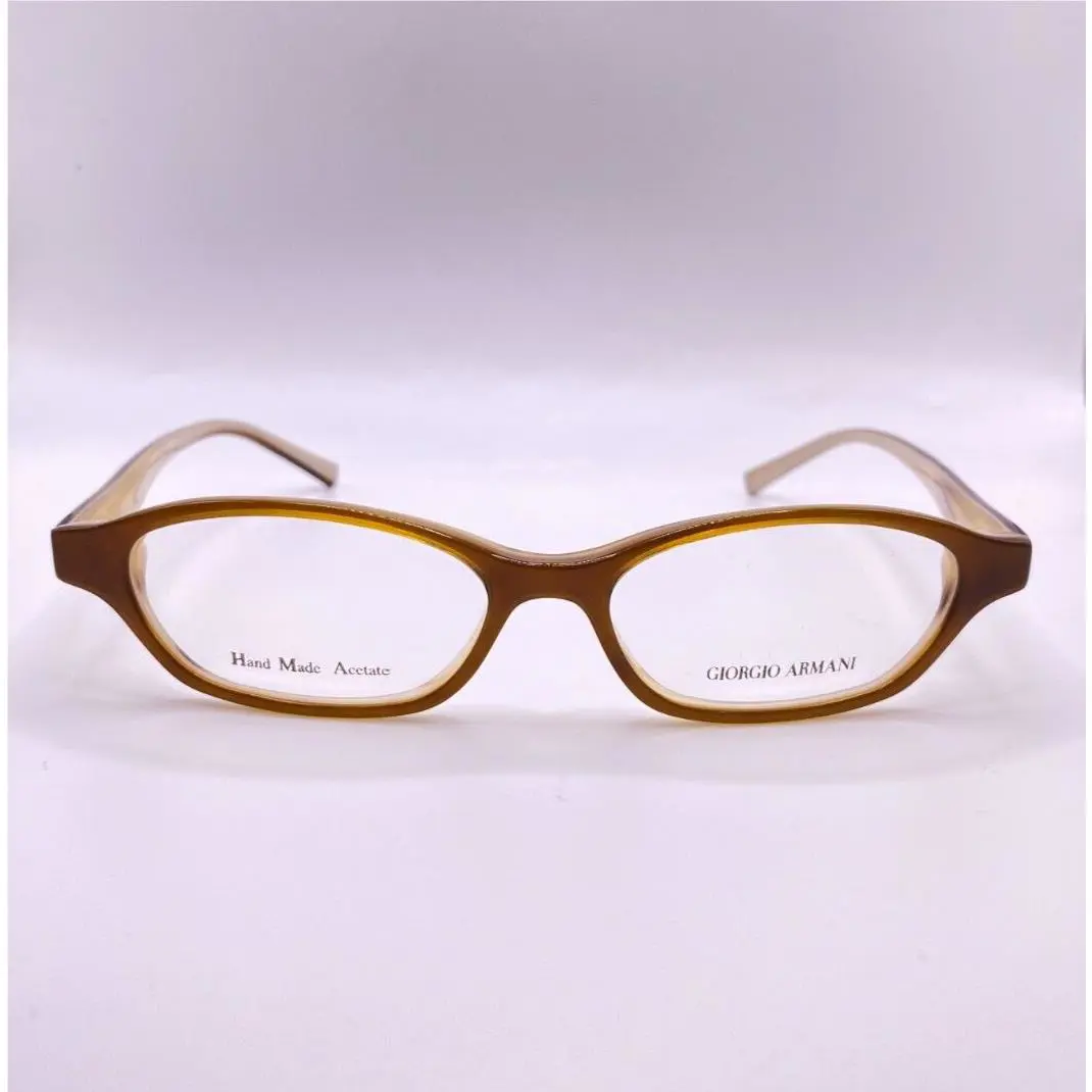 Giorgio Armani GA 384 69P Brown Plastic Oval Eyeglasses Frame 49-15-135 Italy