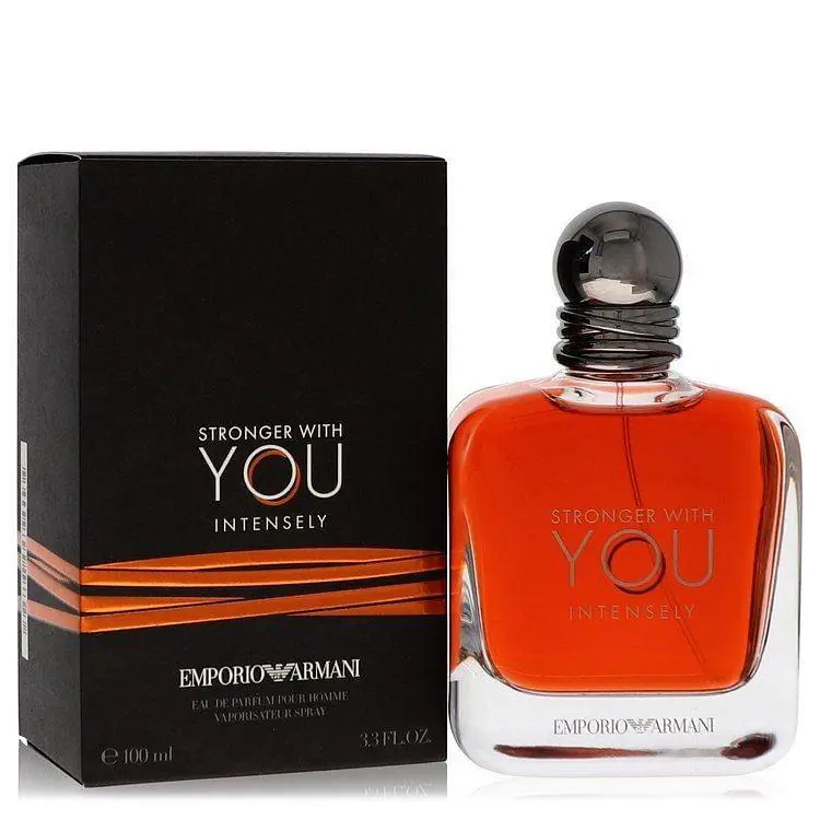 Stronger with You Intensely by Giorgio Armani Eau De Parfum Spray 3.4 oz Men