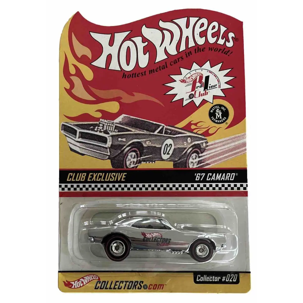 Hot Wheels Red Line Club `67 Camaro Club Exclusive Collector 20 Die Cast B240