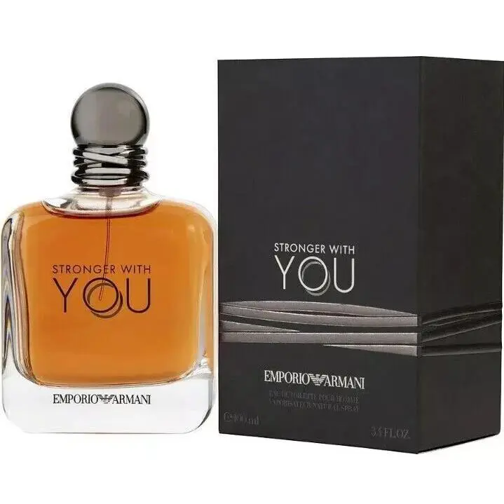Stronger with You by Giorgio Armani Eau de Toilette 3.4/3.3 oz Spray For Men